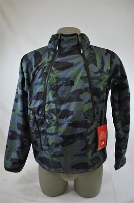 THE NORTH FACE NARROWS REVERSIBLE BLACK CAMO PULLOVER DUAL ZIP JACKET