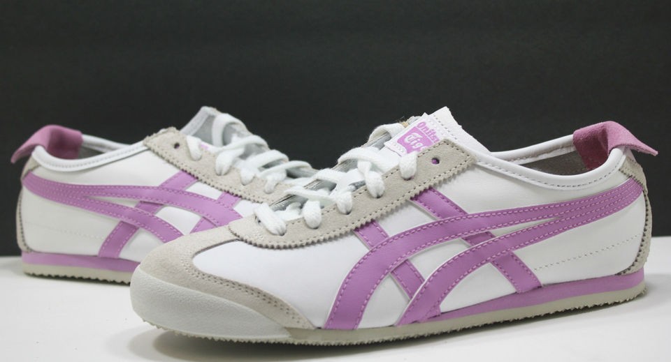 New Womens Asics Onitsuka Tiger Mexico 66 White/Lilac Ready 