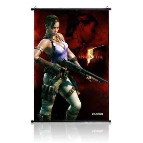 resident evil 5 cloth wall scroll sheva new time left