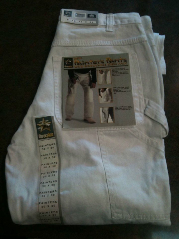 three star painter pants w removable knee pad 30x30