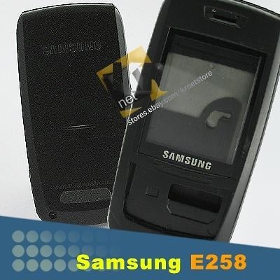 oem samsung anycall e258 e250 black full housing cover from