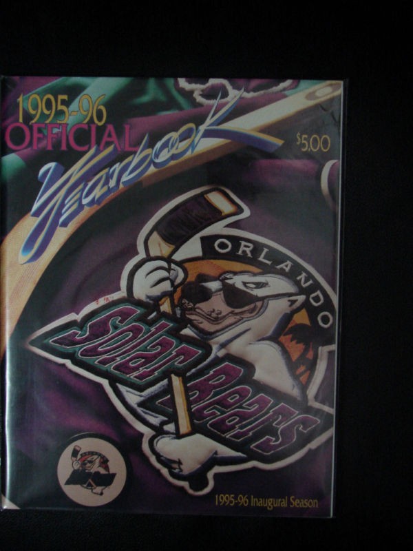 orlando solar bears ihl 1995 96 yearbook 1st season time