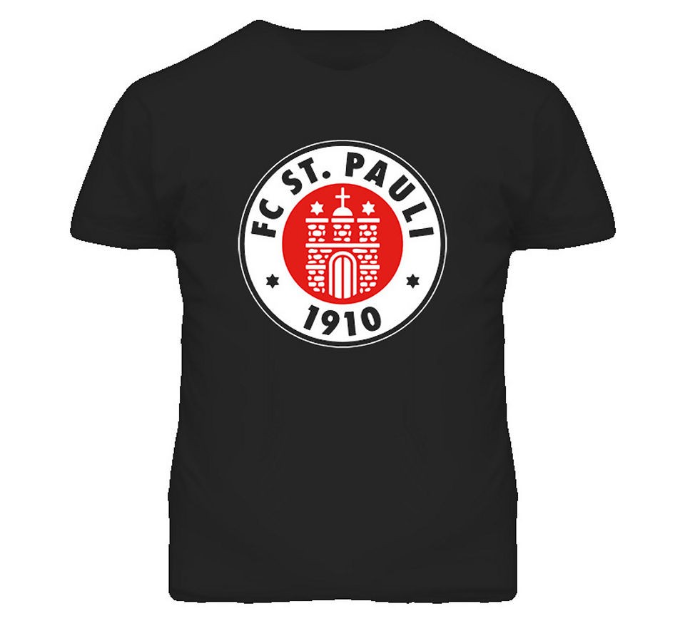 st pauli black red fc sankt pauli t shirt