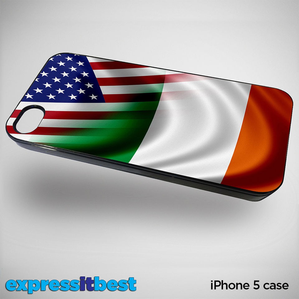 case for iphone 5 with flag of usa ireland irish