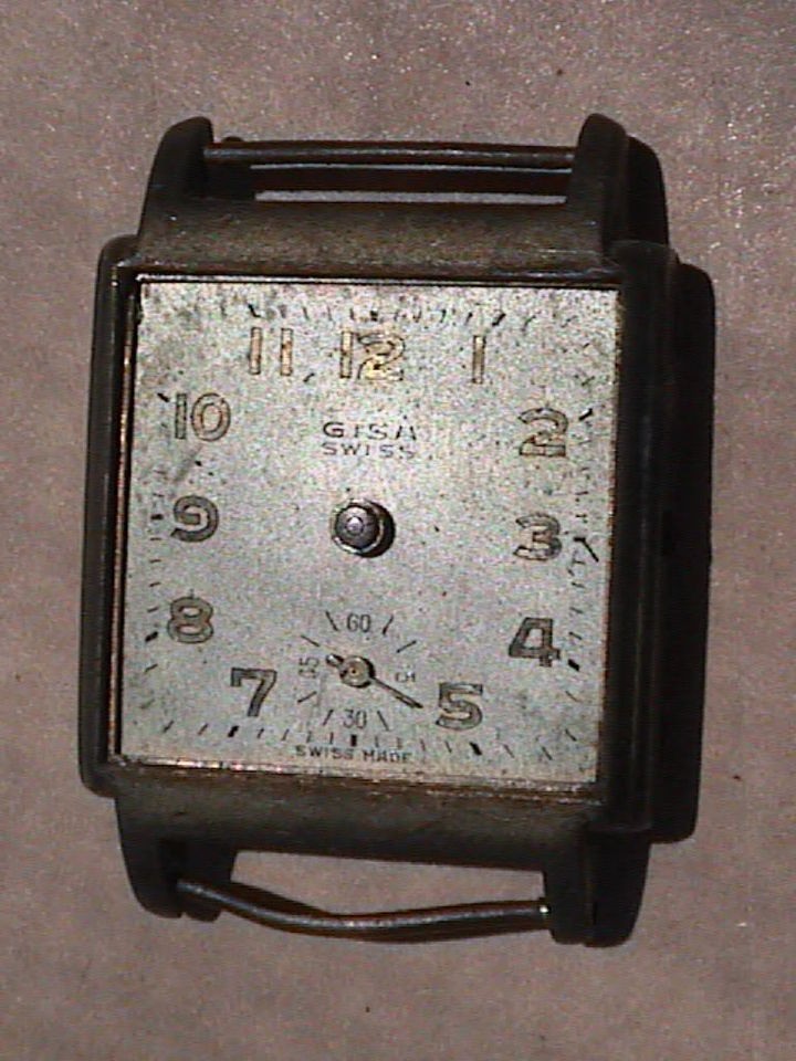   wristwatch unique swiss repair gisa cilindre from argentina time