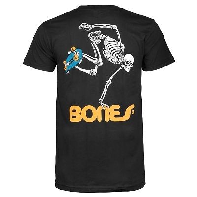 powell peralta bones skate skeleton t shirt black