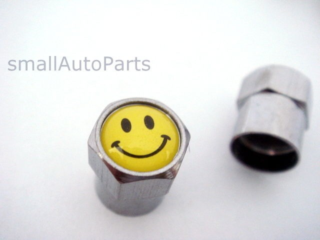   Face Tire/Wheel Air Stem Valve Smiley Caps for Motorcycles Dirt Bikes