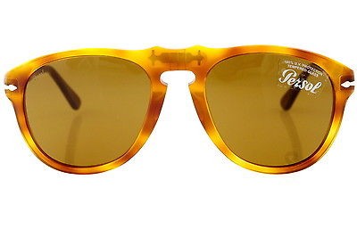 PERSOL 649 96/33 LIGHT HAVANA CRYSTAL BROWN SIZE 54 100% new 