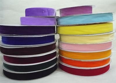 freeship yd velvet ribbon trim 1 25mm 18 col upick