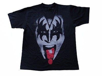 kiss rock t shirt tongue tee men xl