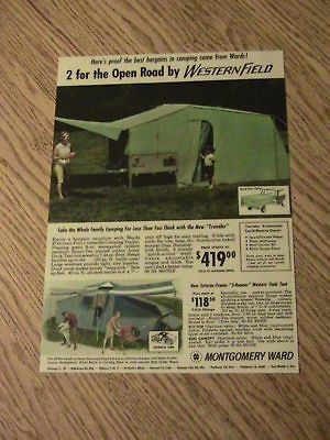 1963 WESTERN FIELD ADVERTISEMENT MONTGOMERY WARD AD HER