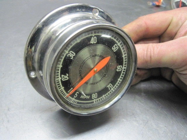 vintage airguide contralog marine boat speedometer  178