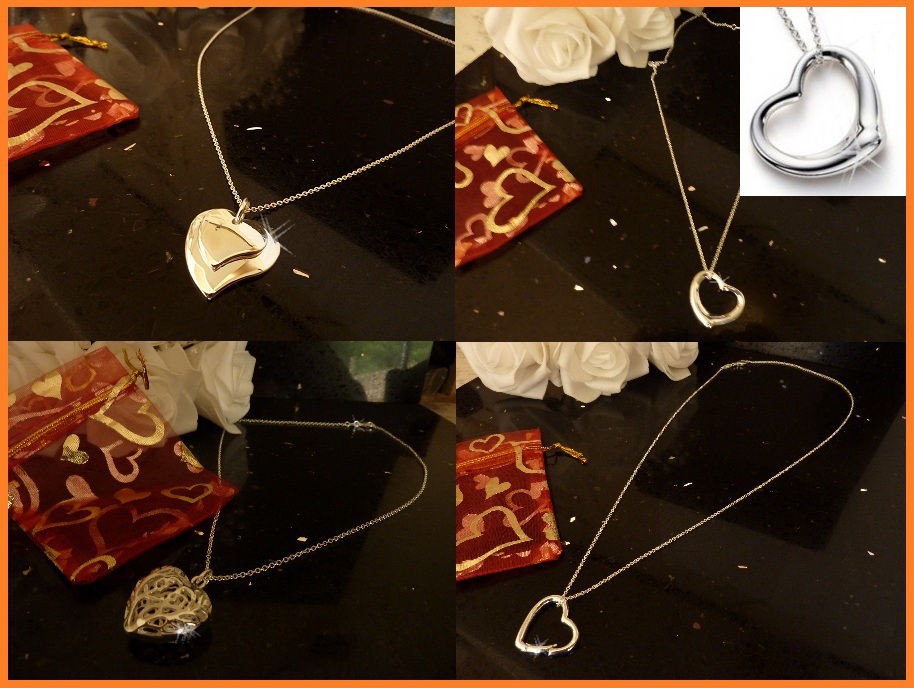 sterling silver chain with heart fantastic pendants floating heart etc