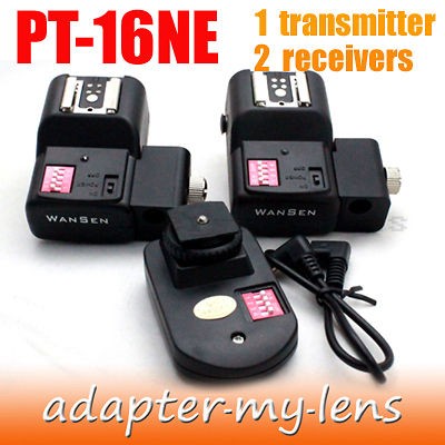   Wireless Flash Trigger + 2 Recei​vers for Canon Nikon Pentax