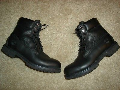 Timberland 6 Waterproof Boot Black size 9.5 Alligator Print