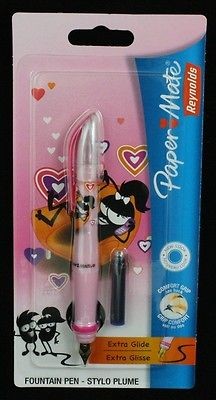 Papermate Back to School Comfort Grip Extra Glide Fountain Pen Pink 