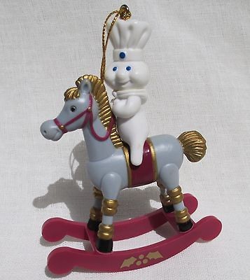 PILLSBURY DOUGHBOY ON CAROUSEL HORSE ORNAMENT OR FIGURINE (1999)