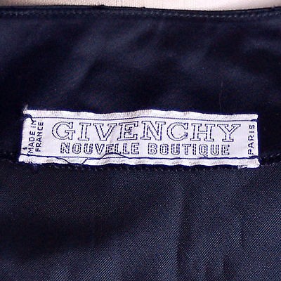 Vintage Dress Black Silk Sack Dress Givenchy Nouvelle Boutique 1970s