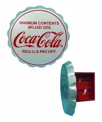 coca cola 3 d bottle cap sign key box wall