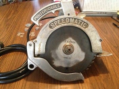 vintage porter cable 7 speedmatic saw model 507 time left