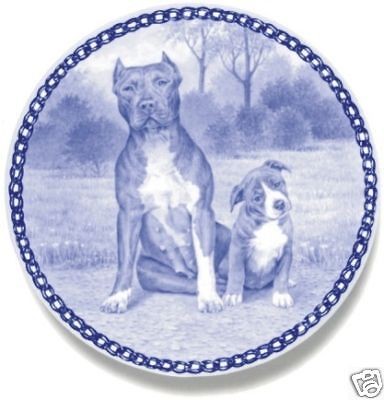 american pit bull terrier puppy danish blue plate time left