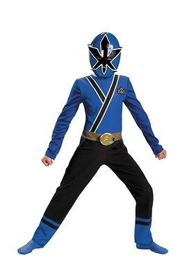 boys power rangers blue samurai costume dress dg31530