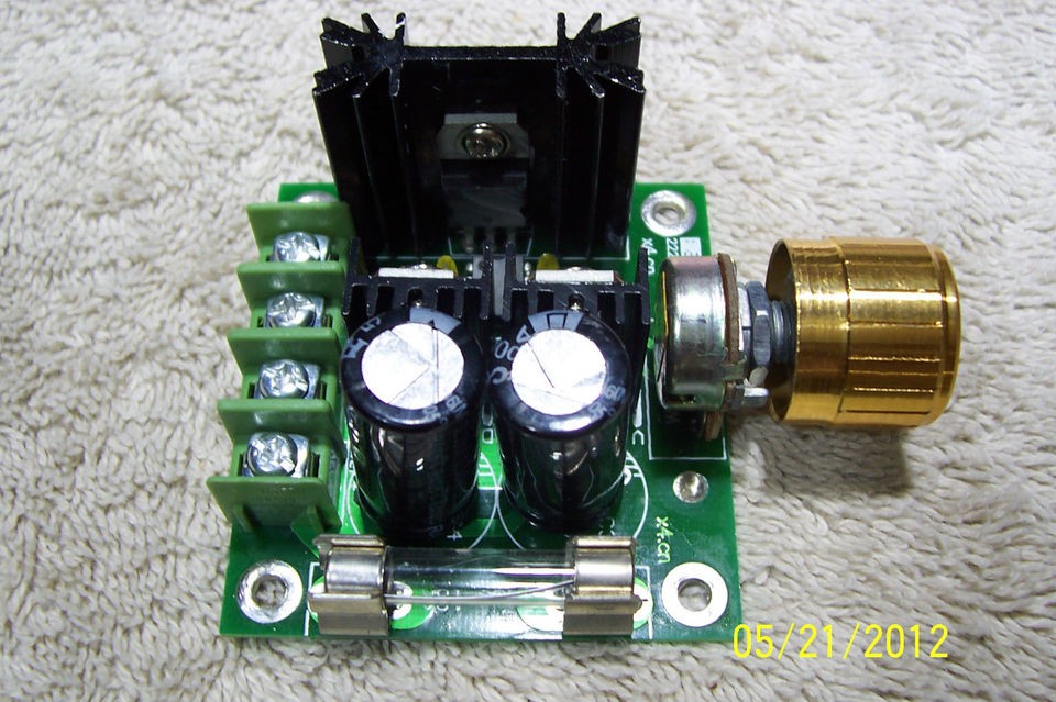 PC 12 V DC TO 40 V DC , 10 AMPS , PULSE WIDTH MODULATED MOTOR SPEED 