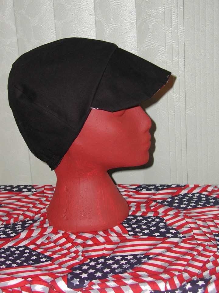 Plain Black Reds American Made Welding, Bike Hat 4 Working Men $6 