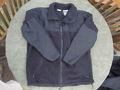 USMC Surplus Black Polartec 300 Fleece Jacket ECWCS Cold Weather Size 