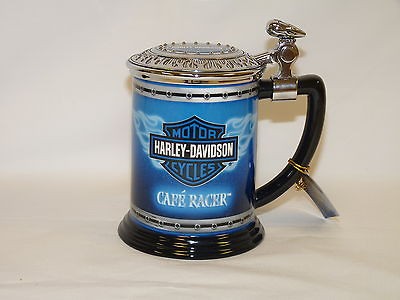 FRANKLIN MINT   Harley Davidson Cafe Racer Porcelain Tankard B11G417