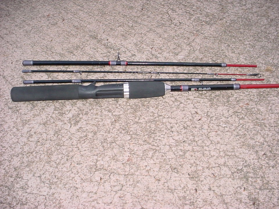 Zebco Indestructible Reinforced Graphite Core 4 piece 6 Pack Rod