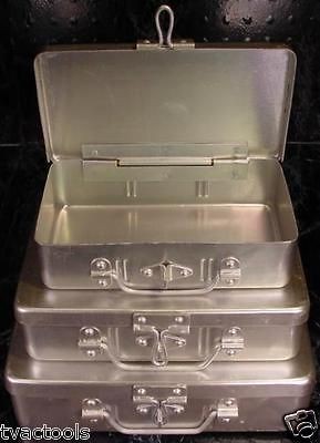 3pc aluminum tool storage boxes box new  time