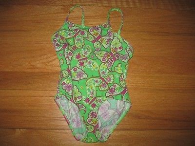 talbots kids 1 piece swimsuit for girls size 5 or