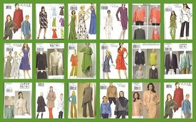 Vogue Sewing Pattern Misses Size 16 18 20 22 Plus Size Full Figure 