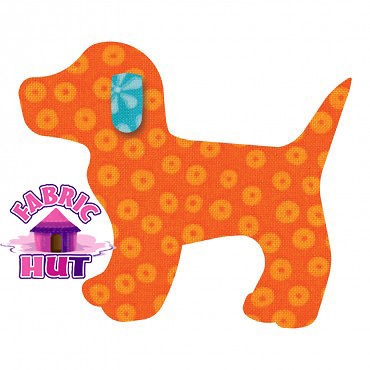   GO Baby Fabric Cut Gingham Dog Applique Quilt Maker Block Die