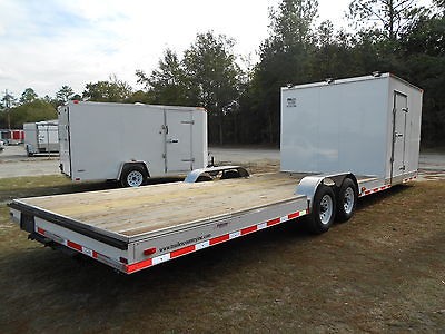 NEW 8.5 X 30 8.5X30 HYBRID ENCLOSED CARGO + OPEN UTILITY ATV, CAR 