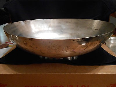 Poole Silver Company Silver Plated Bowl ~ 13 ~ Inscription ~ Jan 