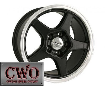 17 Black Detroit 840 Wheels Rims 5x4.75 5 Lug Camaro GTO S 10 Blazer 