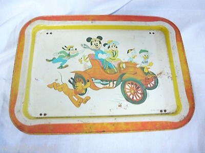   MOUSE MINNIE PLUTO DONALD DUCK GOoFY TV BED TRAY DISNEYLAND retro