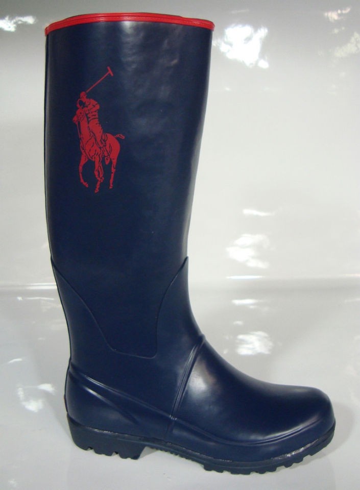 polo ralph lauren large pony rain boots 95302 select size