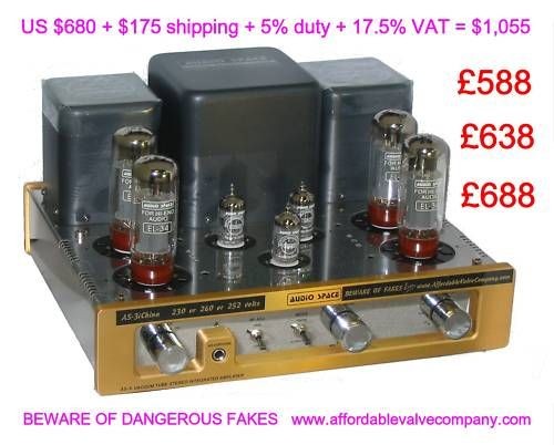 new as 3ichina el34 triode connect valve amplifier difference between