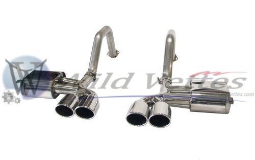 97 04 Corvette C5 & Z06 PRT Quad Elliptical Tips Axle Back 