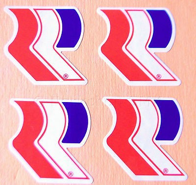 Officially licensed Robinson BMX 1 5/16 tall R decals 1980 83 (SET 