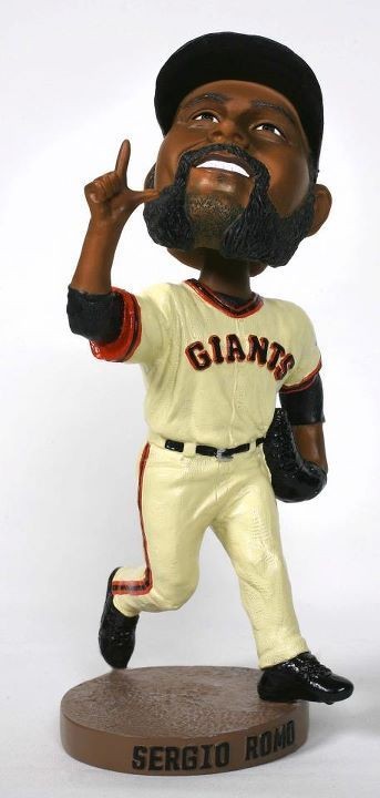 sf giants sergio romo bobblehead sga 5 5 12 bnib