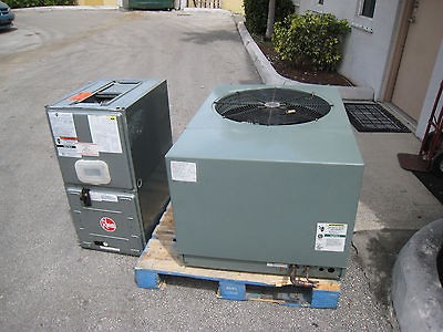 Central Air 3 Ton Rheem Condenser and Air Handler Central AC Unit R22