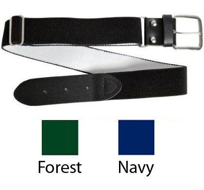 WILSON ADJUSTABLE ELASTIC BASEBALL BELT (BLACK, NAVY, FOREST GREEN 