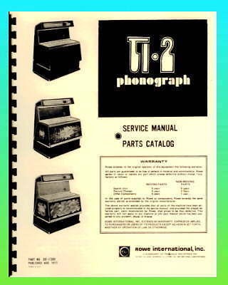 rowe ti 2 jukebox service parts manual 