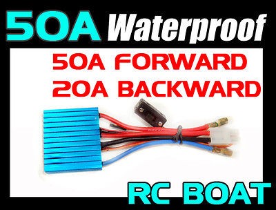 marine 50a speed controller esc wp water proof for rc