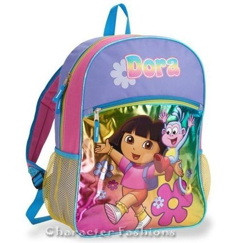 DORA THE EXPLORER 16 Backpack School Bag Tote Nickelodeon BOOTS