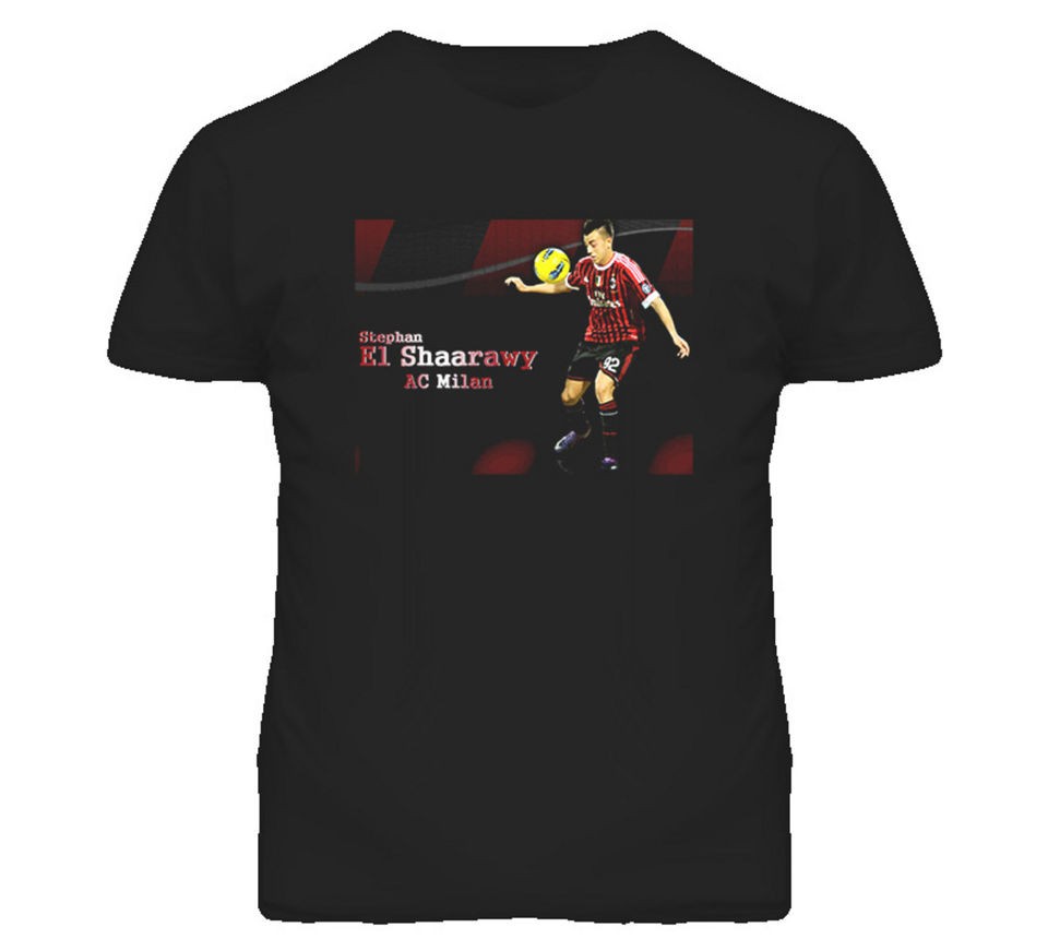 stephan el shaarawy ac milan soccer t shirt